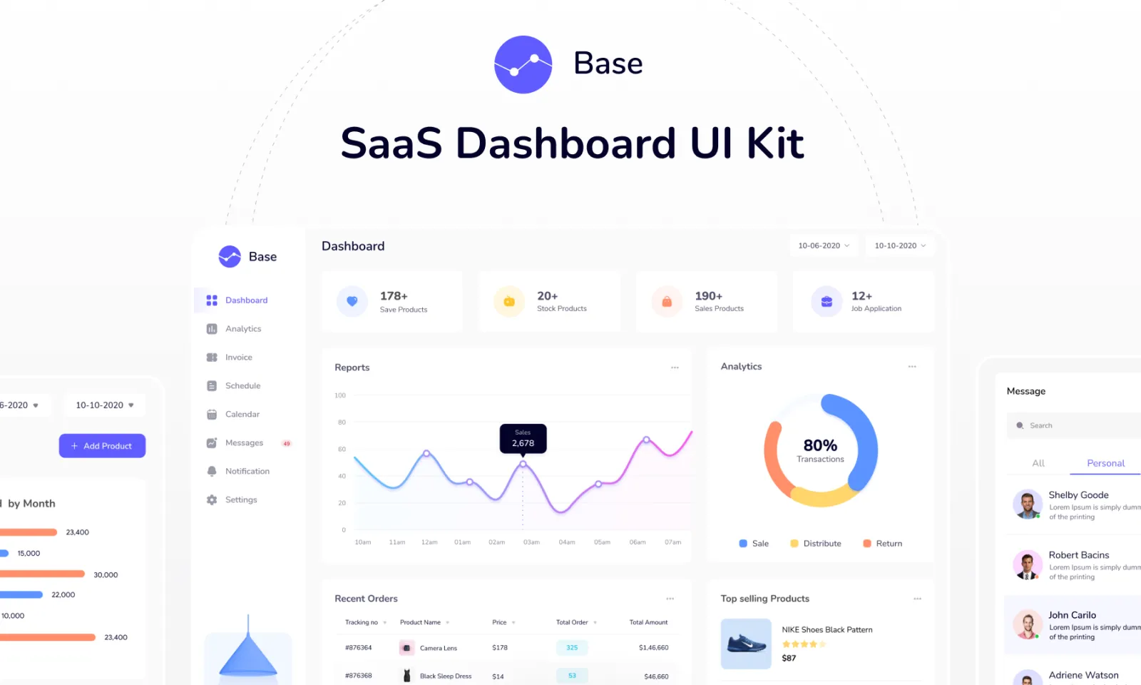 Market insight dashboard preview